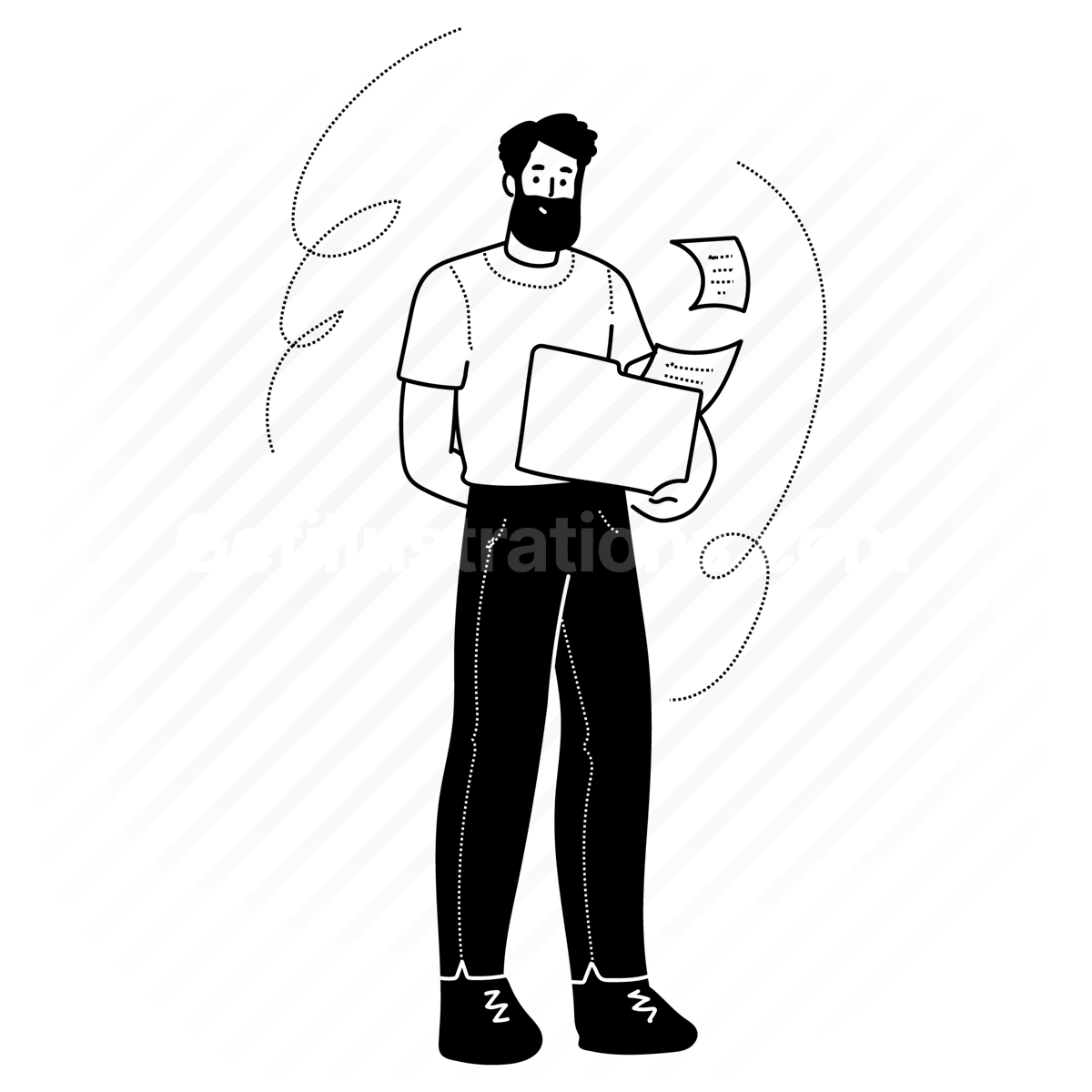file, folder, archive, filing, document, paper, page, man, people